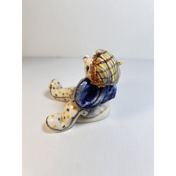 Hand Crafted Ceramic "Jack" Clown Boy Figurine Whimsical Signed LaVora Unique - Picture 6 of 8